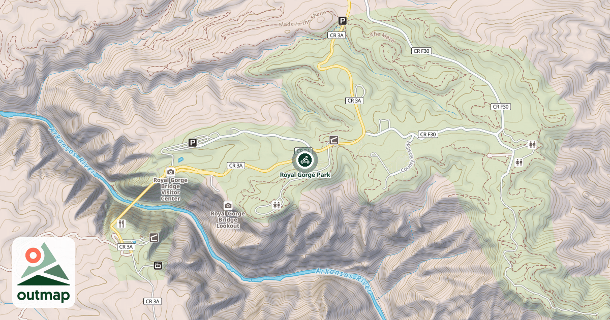 Map of Royal Gorge Park