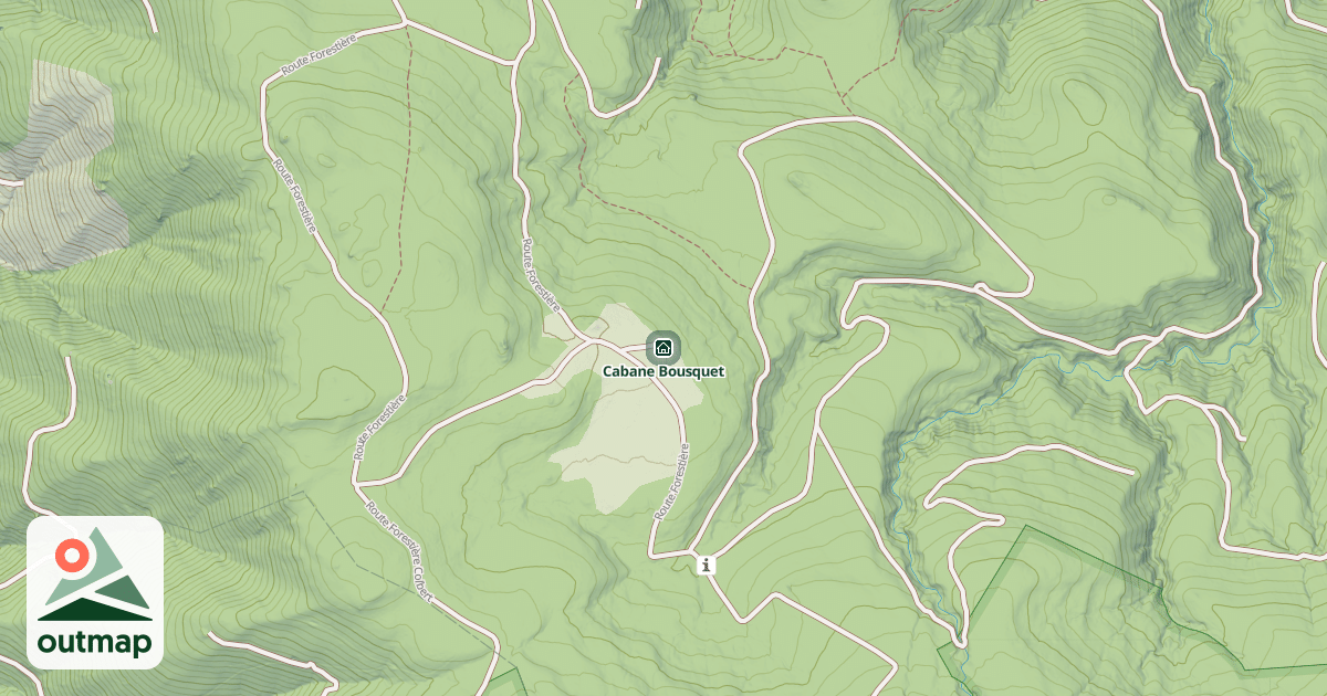 Map of Cabane Bousquet