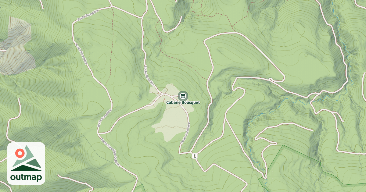 Map of Cabane Bousquet