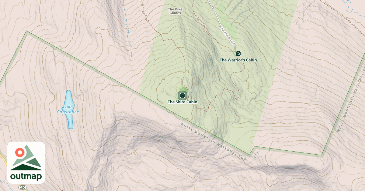 Map of The Shire Cabin