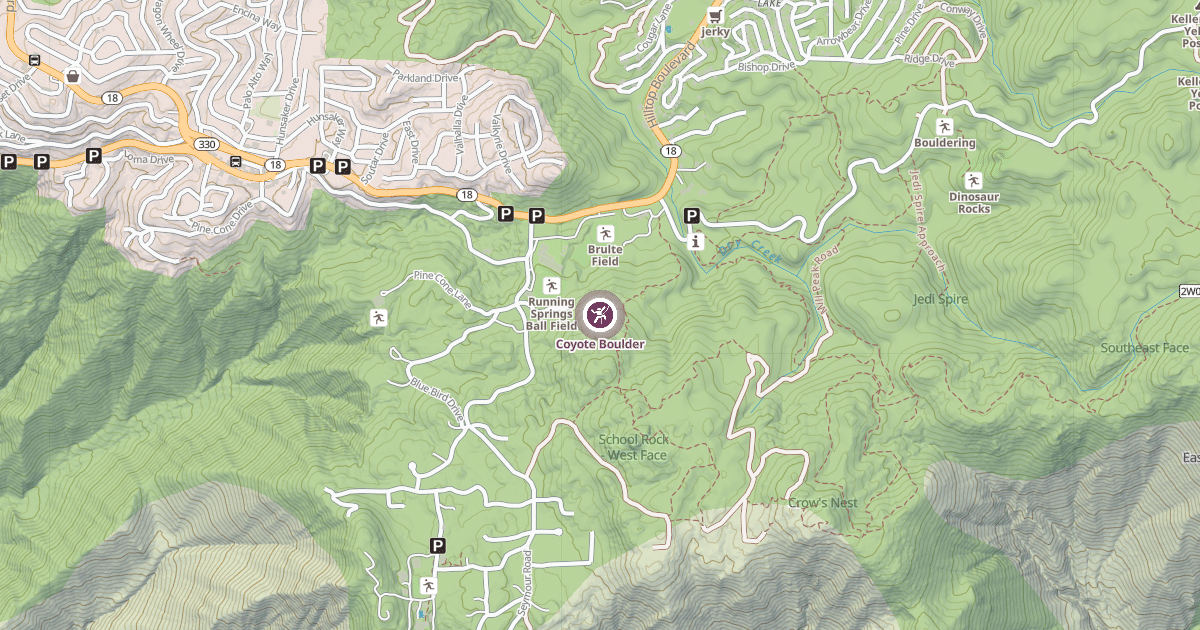 Map preview of Coyote Boulder