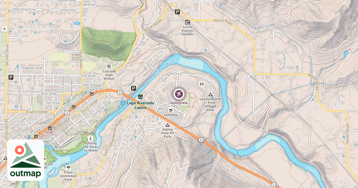Map of beargrass
