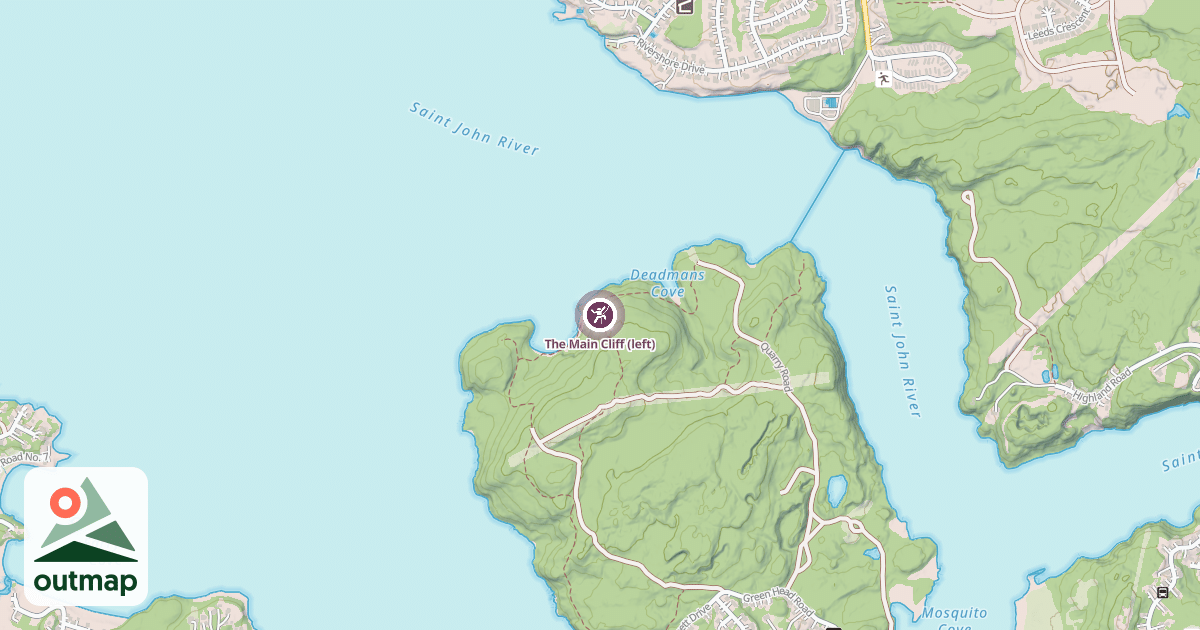 Map of The Main Cliff (left)