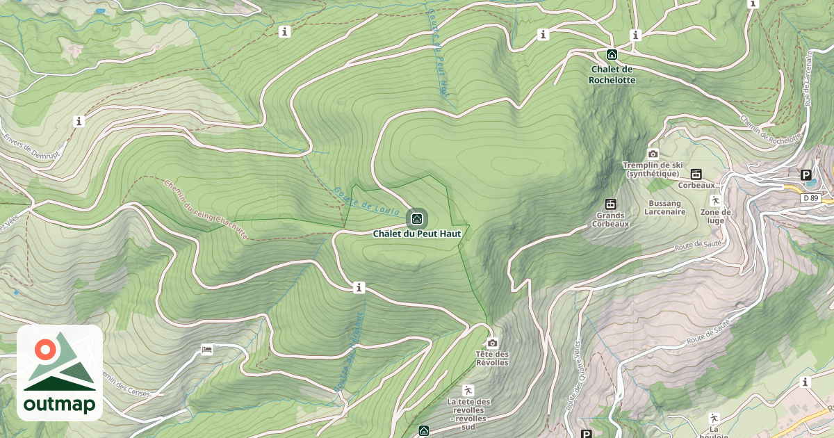 Map of Chalet du Peut Haut