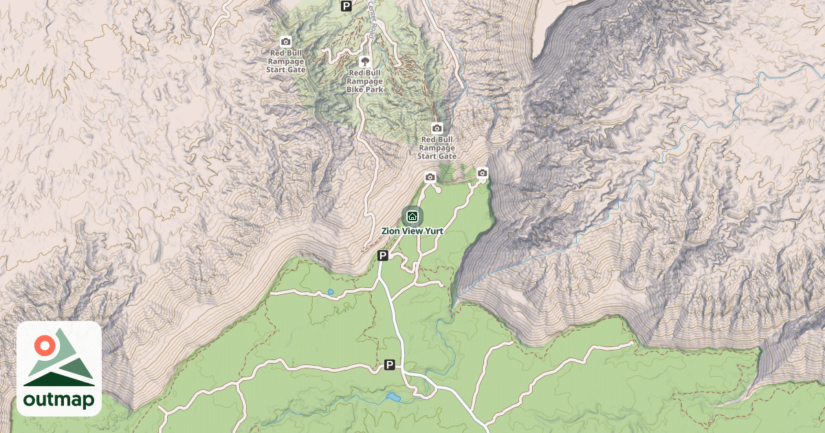 Map of Zion View Yurt