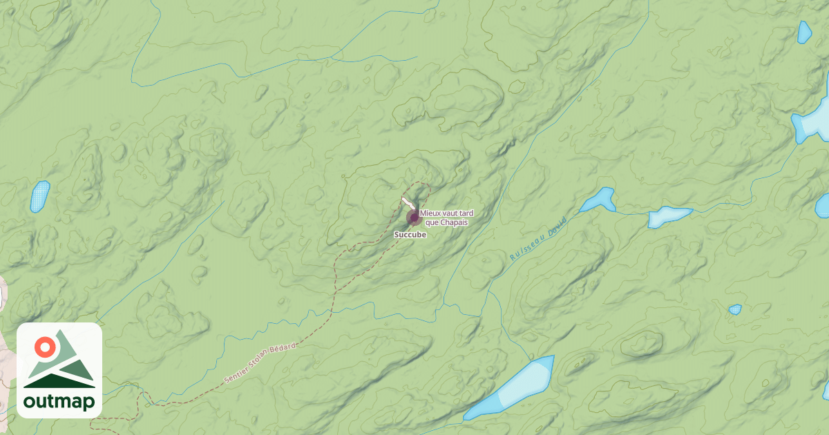 Map of Mieux vaut tard que Chapais