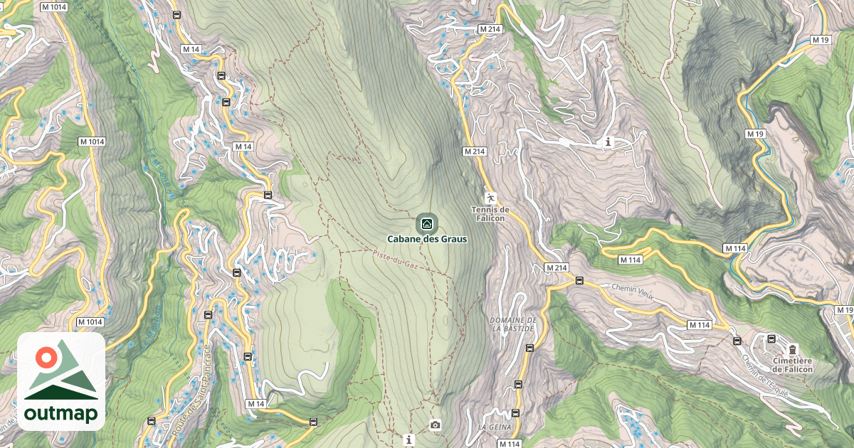 Map of Cabane des Graus