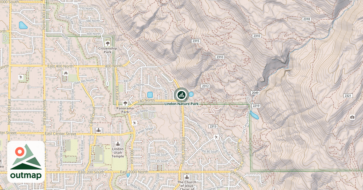 Map of Lindon Nature Park