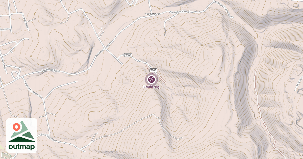 Map of Bouldering