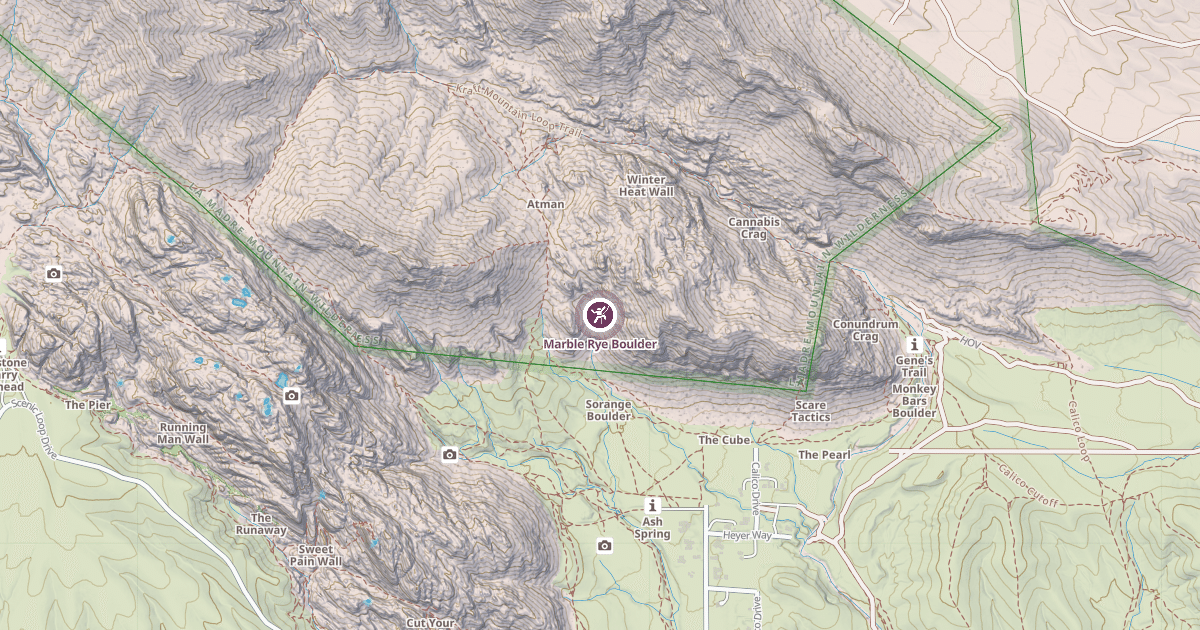 Map preview of Marble Rye Boulder