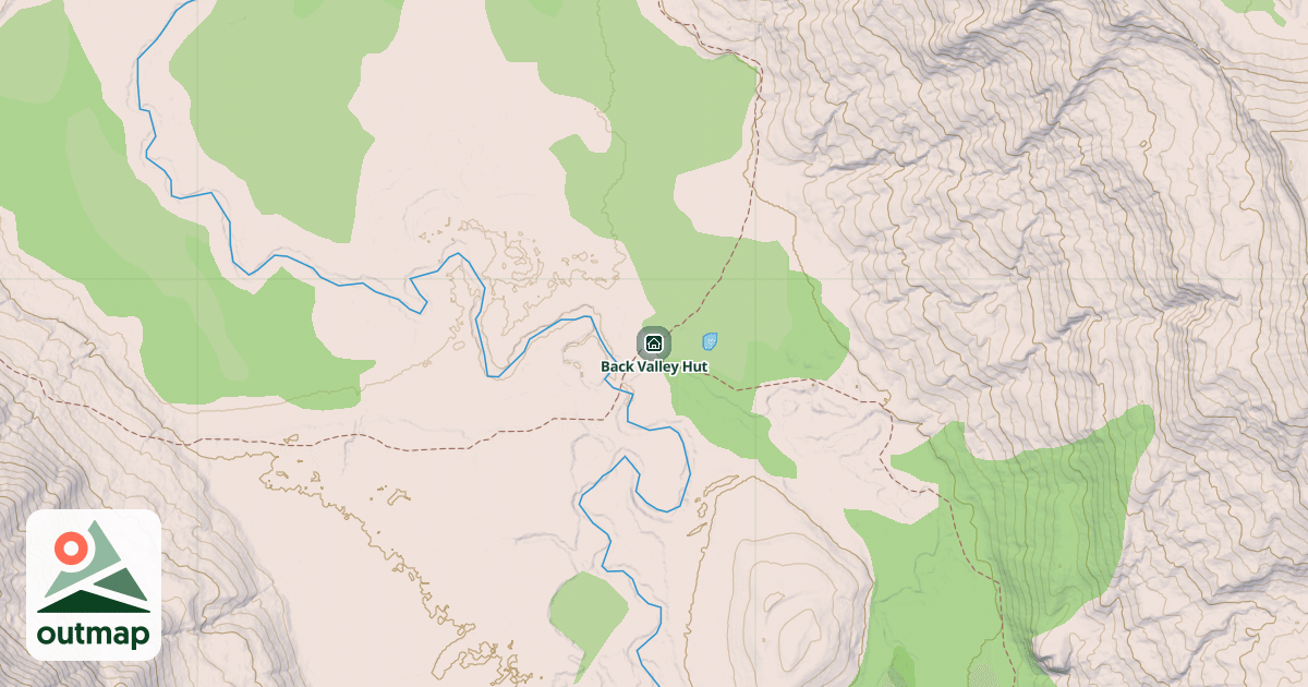 Map of Back Valley Hut