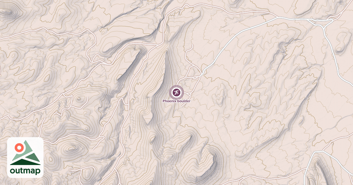 Map of Phoenix boulder