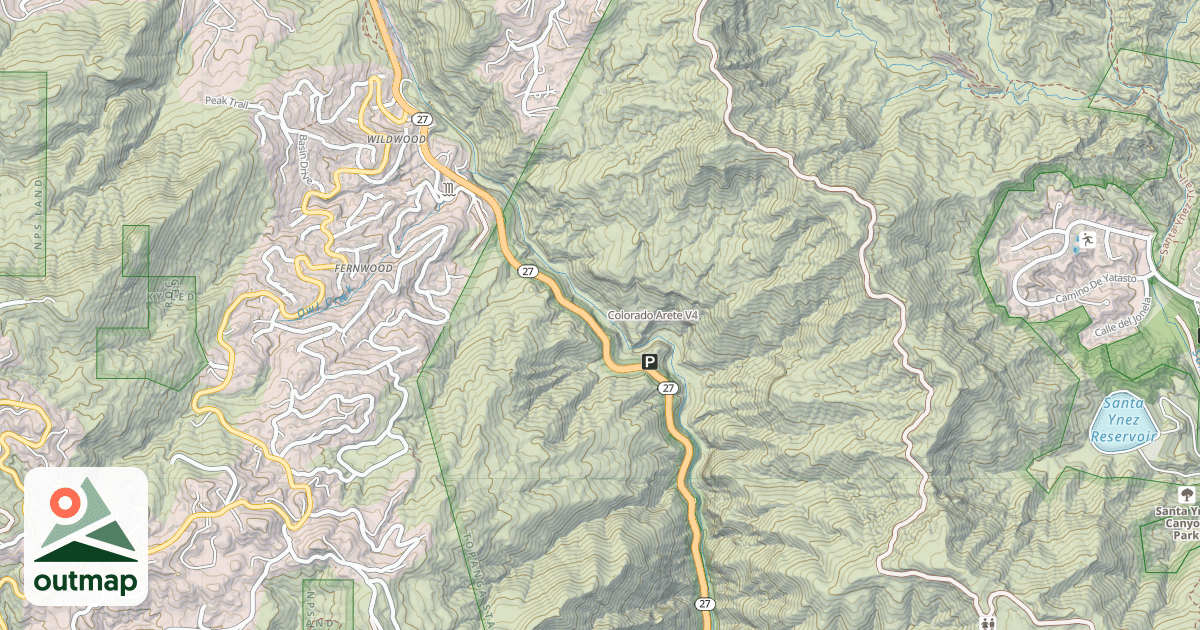 Map of Colorado Arete