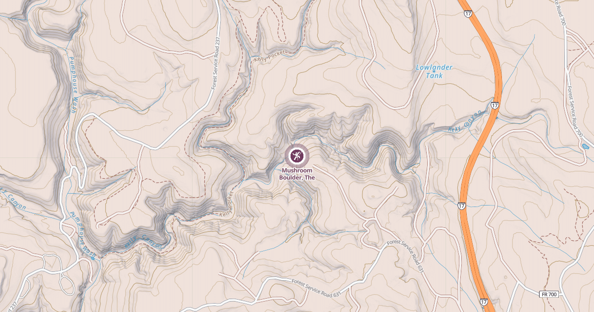 Map preview of Mushroom Boulder, The
