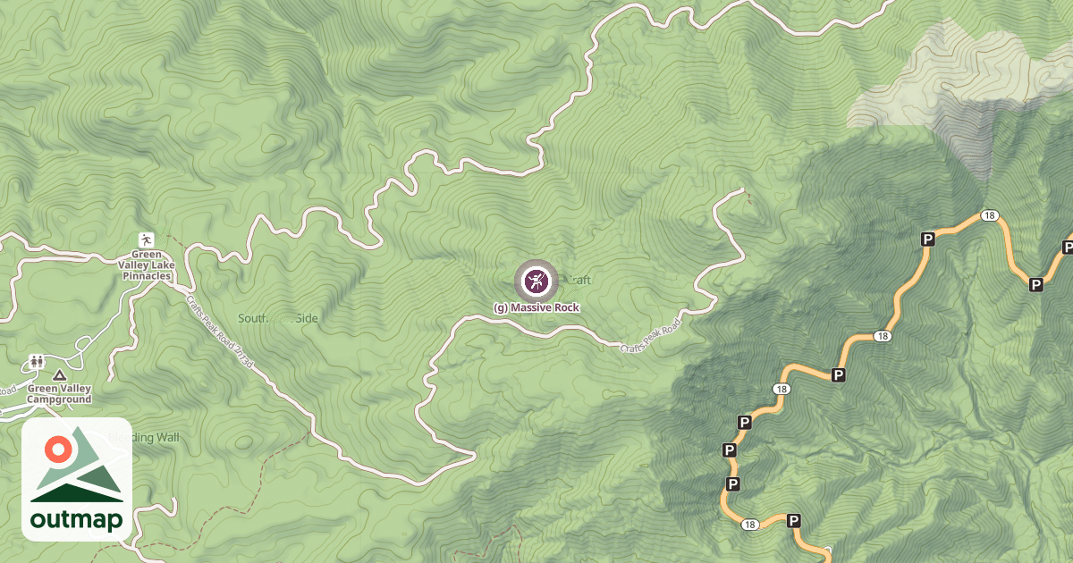 Map of (g) Massive Rock