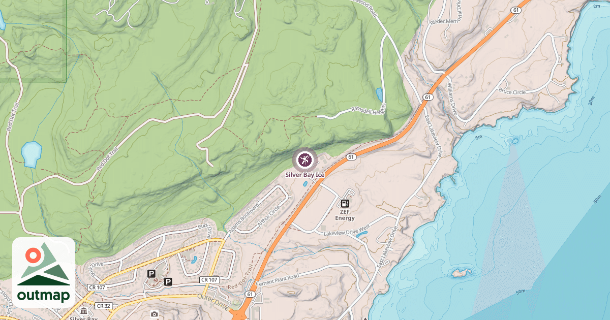 Map of Silver Bay Ice