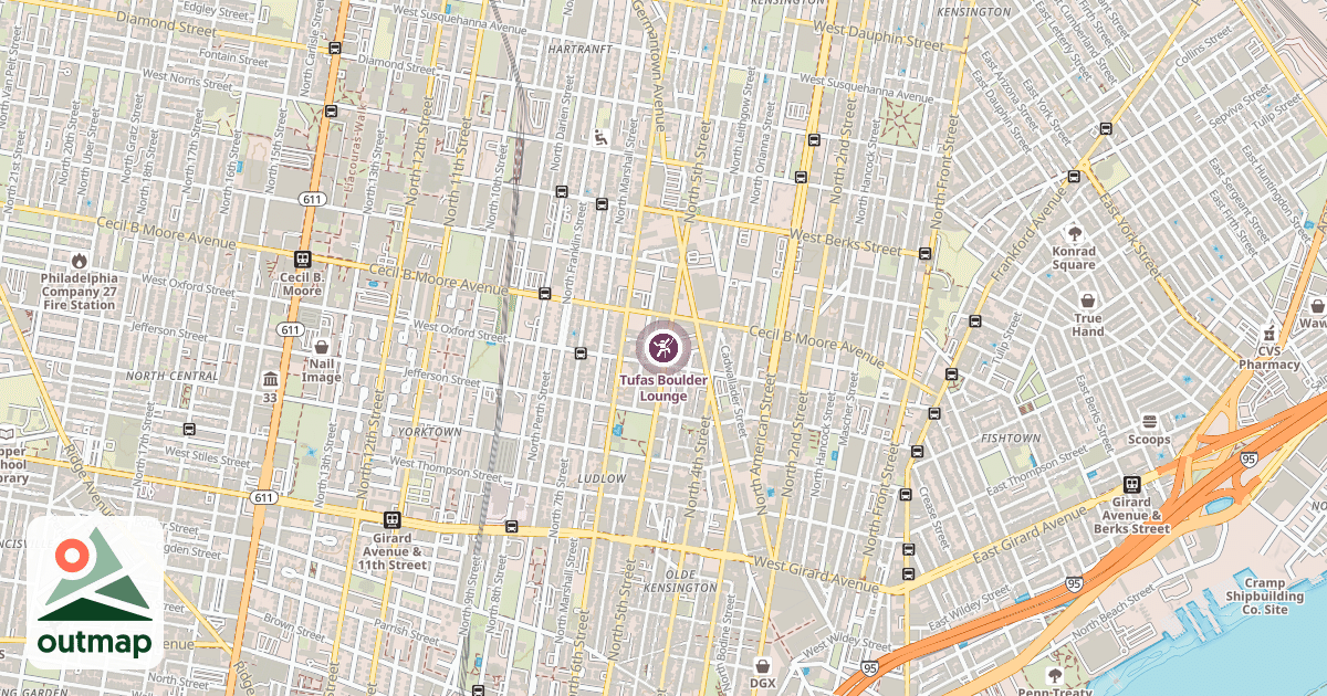 Map of Tufas Boulder Lounge