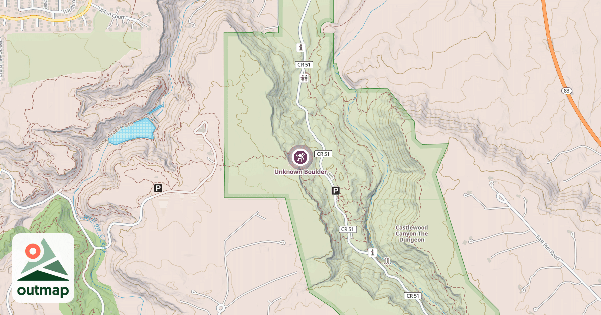 Map of Unknown Boulder