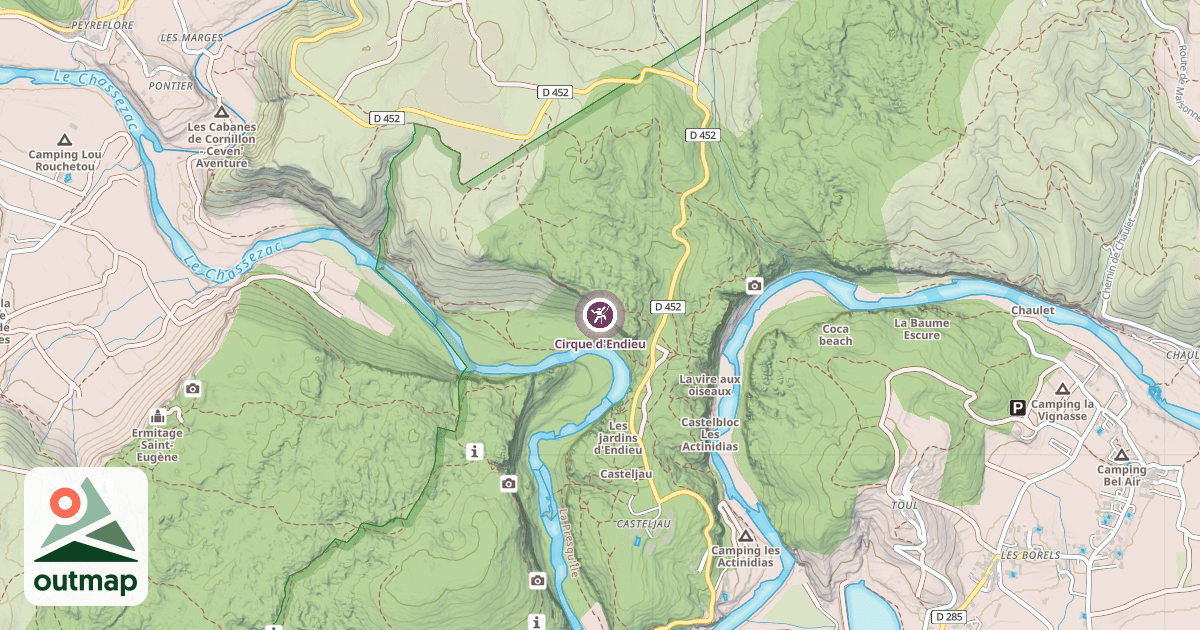 Map of Cirque d'Endieu