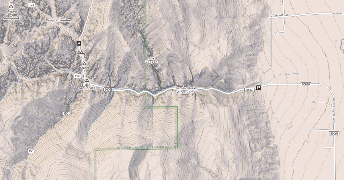 Map preview of The Windshield Wiper
