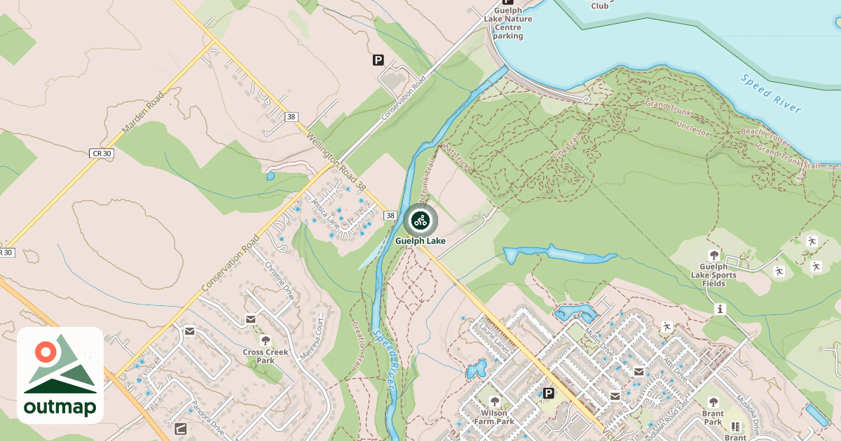 Map of Guelph Lake