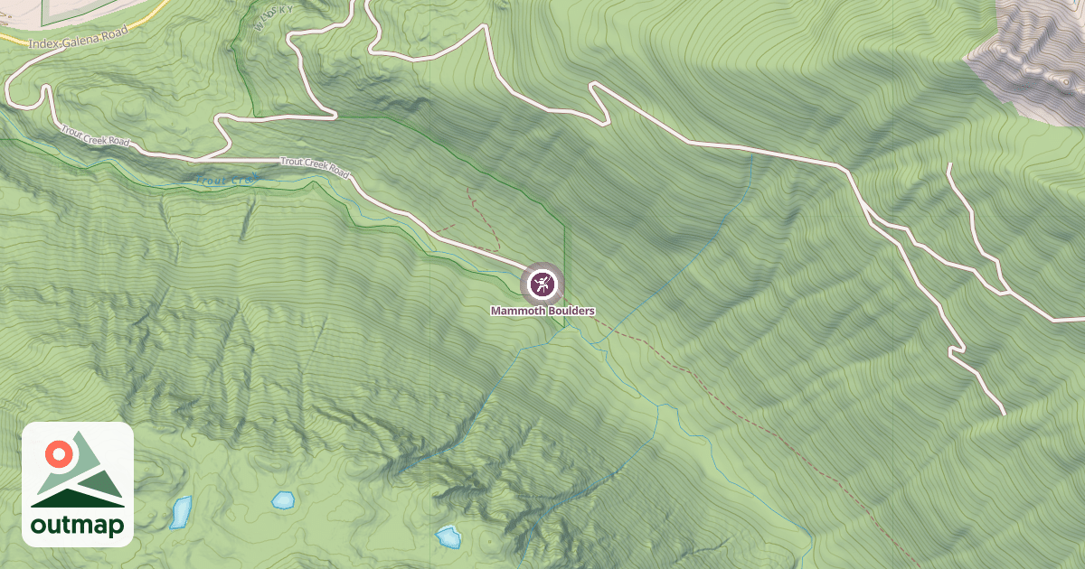 Map of Mammoth Boulders