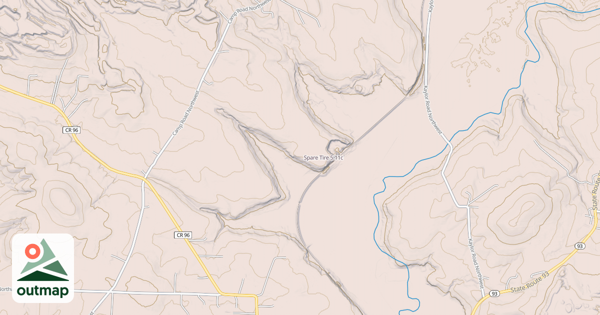 Map of Spare Tire in Tuscarawas