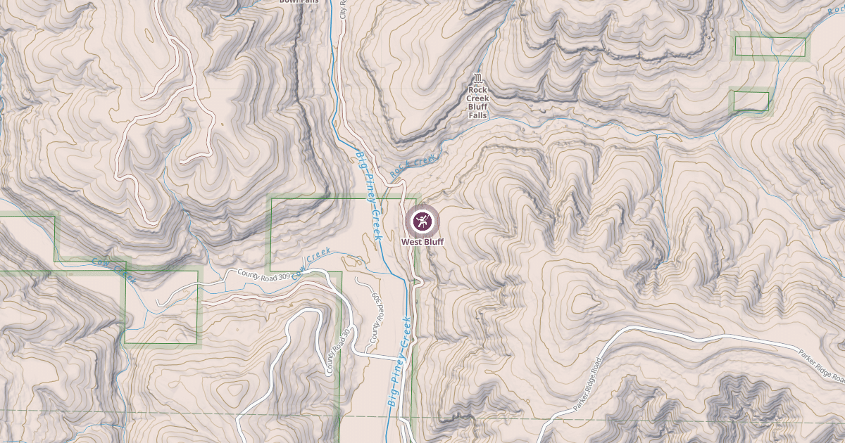 Map preview of West Bluff