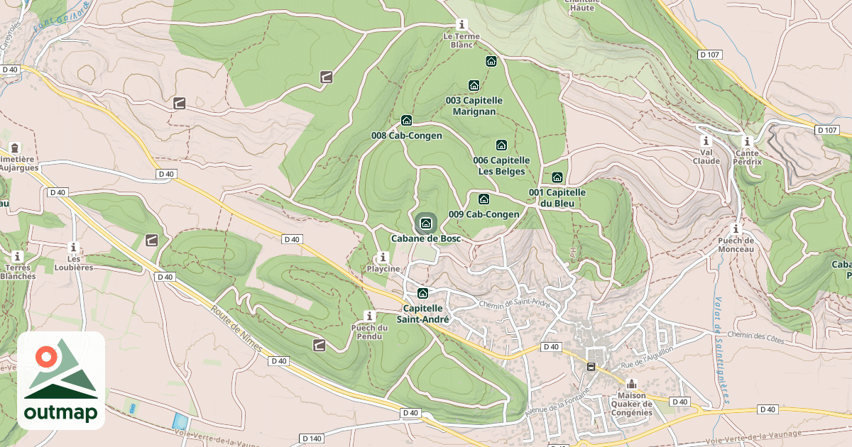 Map of Cabane de Bosc