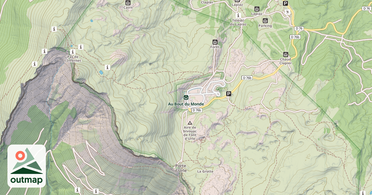 Map of Au Bout du Monde