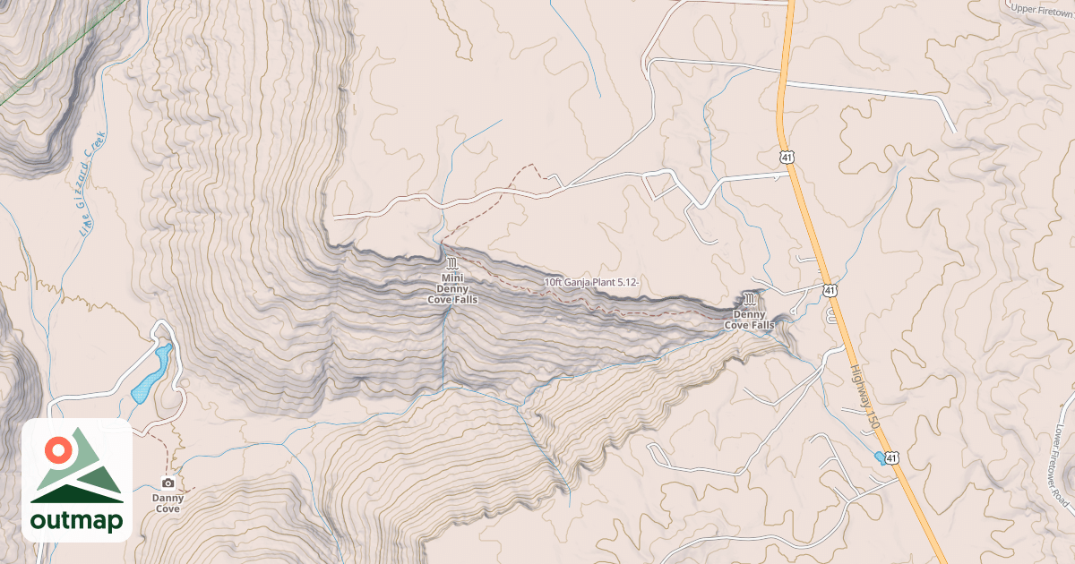 Map of 10ft Ganja Plant