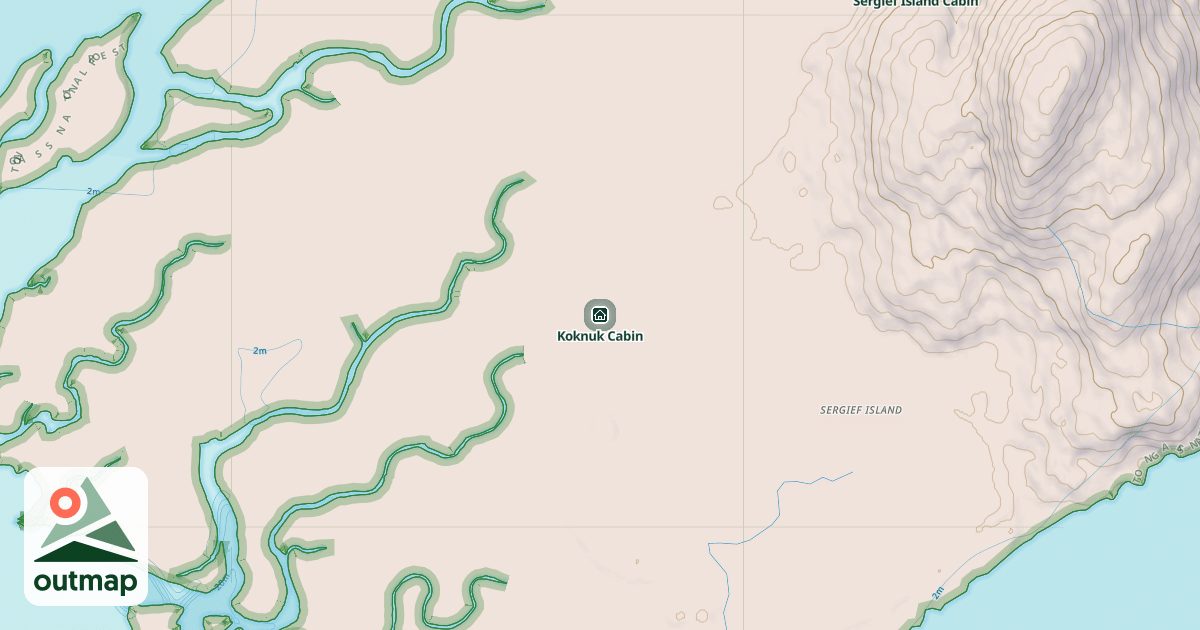 Map of Koknuk Cabin