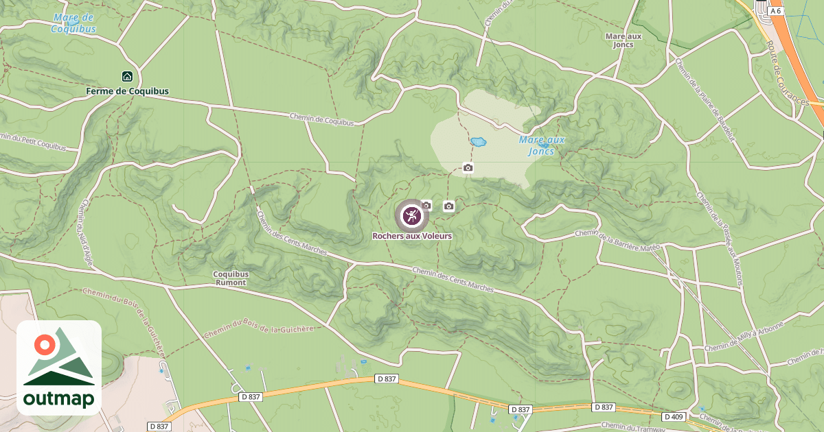 Map of Rochers aux Voleurs