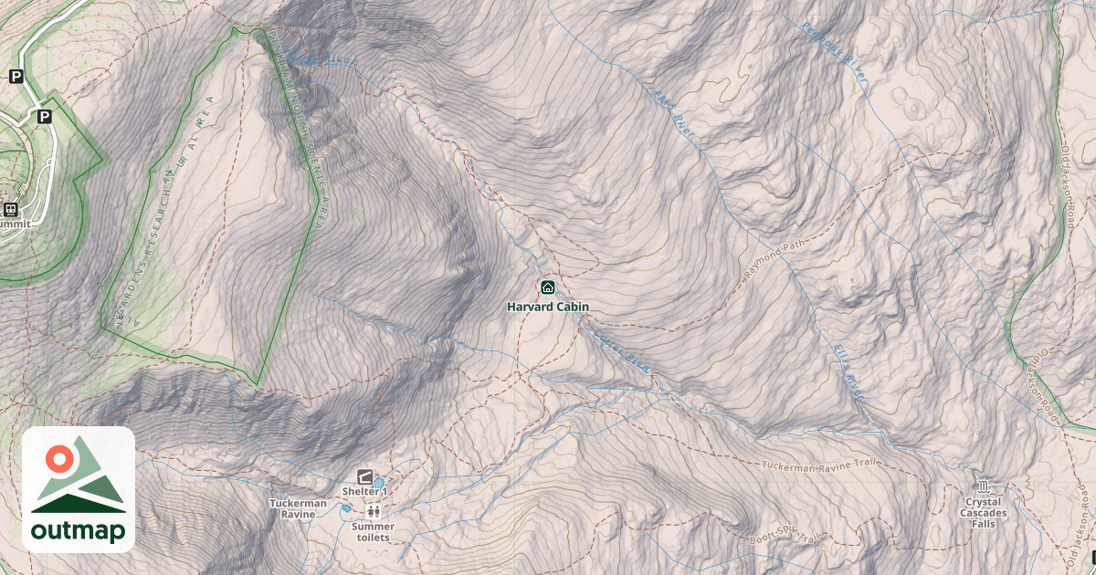 Map of Harvard Cabin