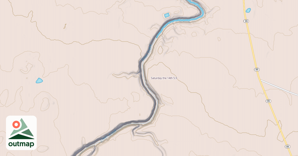 Map of Saturday the 14th