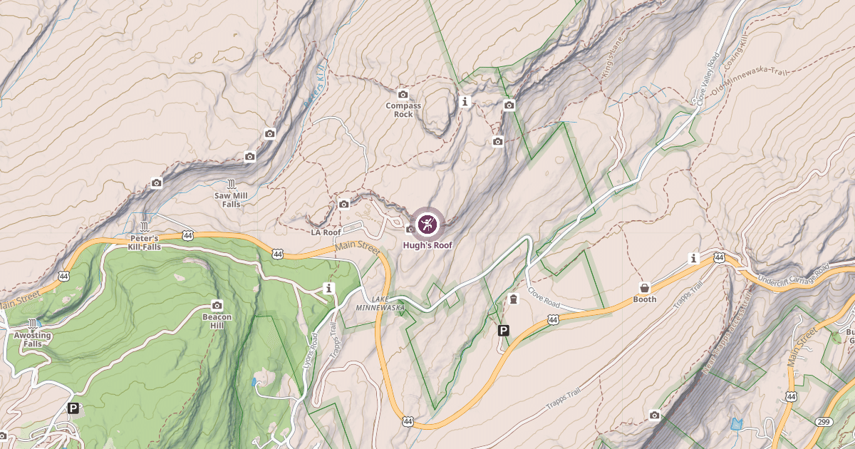 Map preview of Hugh's Roof