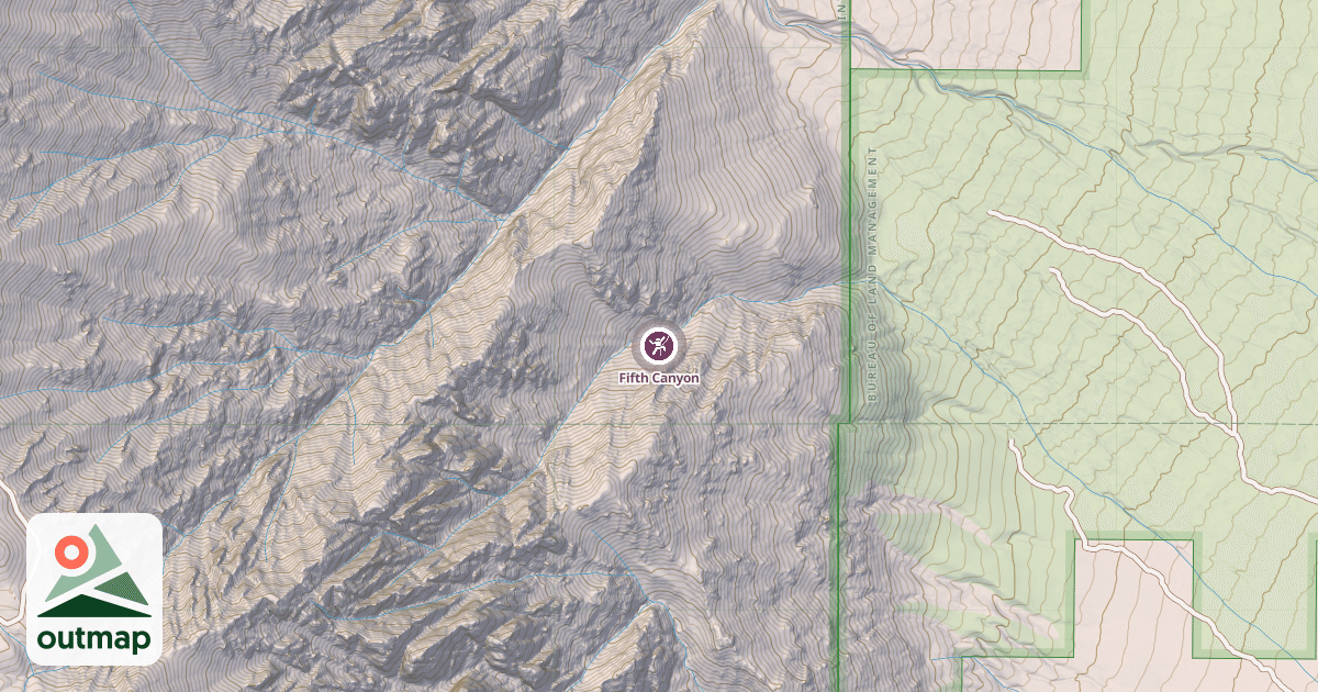Map of Fifth Canyon