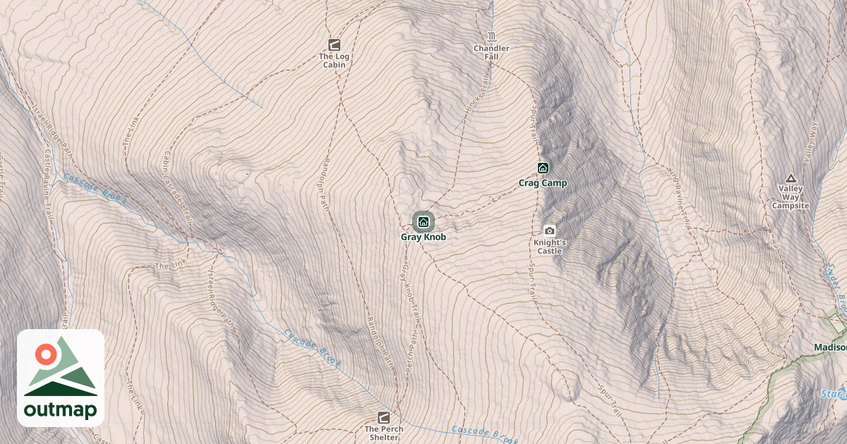 Map of Gray Knob