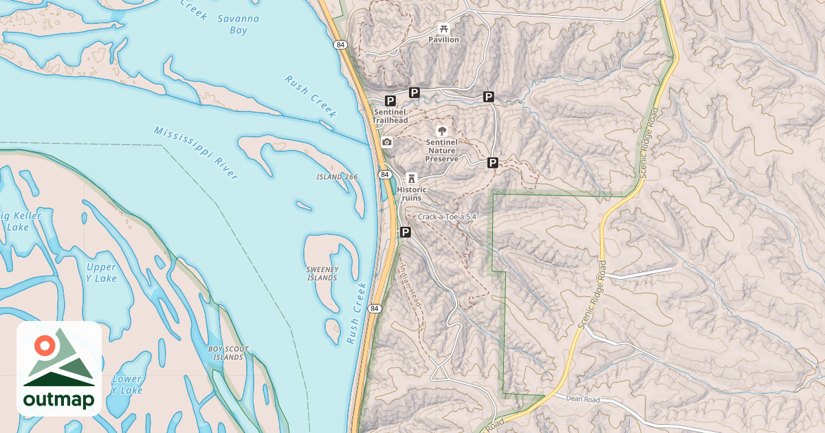 Map of Crack-a-Toe-a