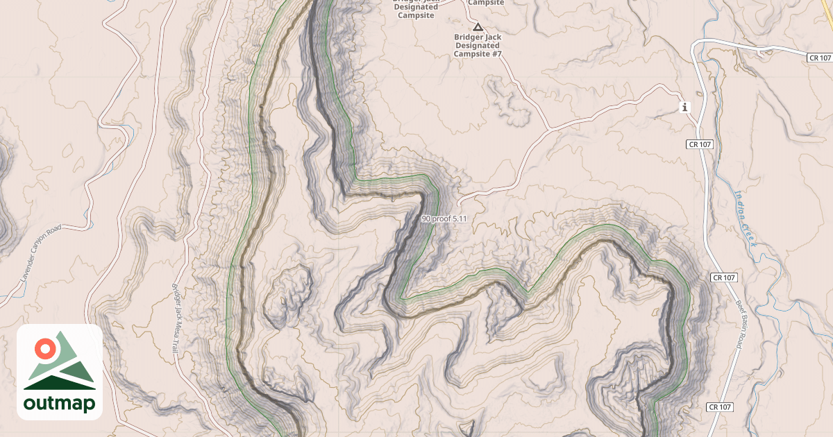 Map of 90 proof