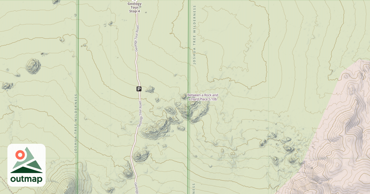 Map of Between a Rock and a Hard Place