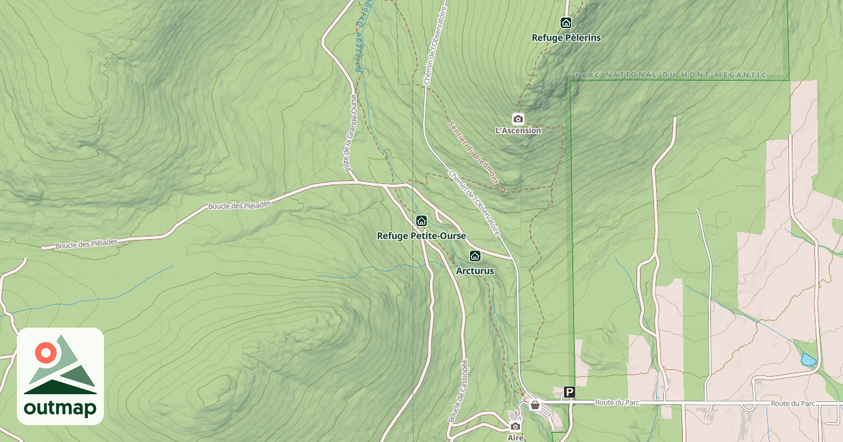 Map of Refuge Petite-Ourse