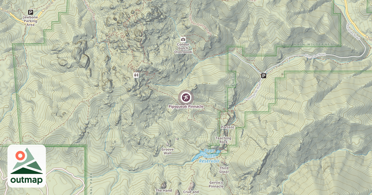 Map of Pipsqueak Pinnacle