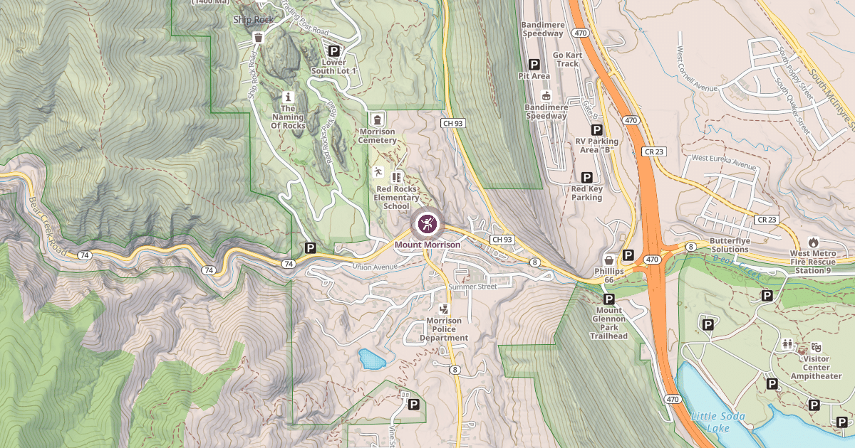 Map preview of Mount Morrison