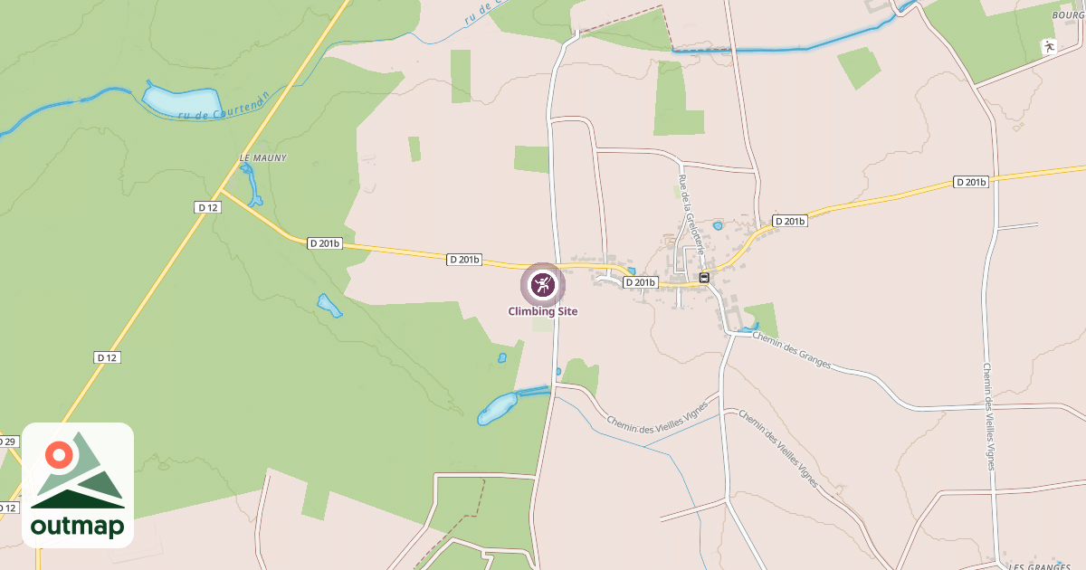 Map of Climbing Site