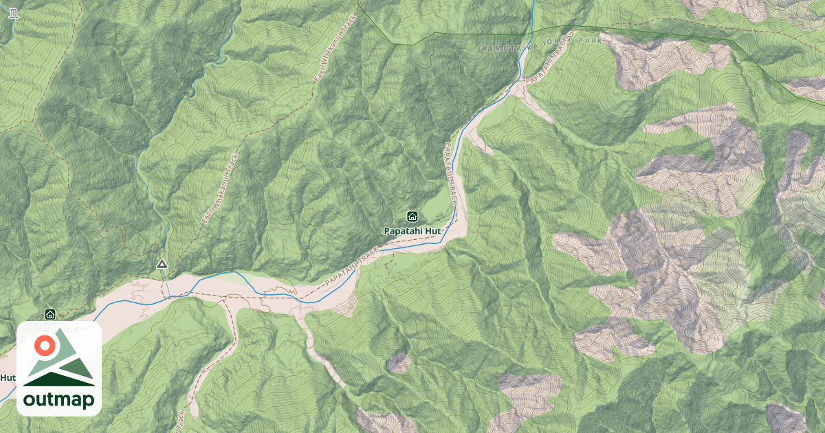 Map of Papatahi Hut