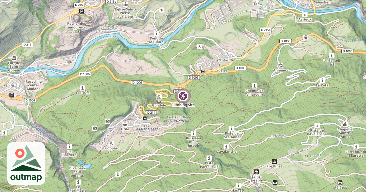 Map of Climbing Site