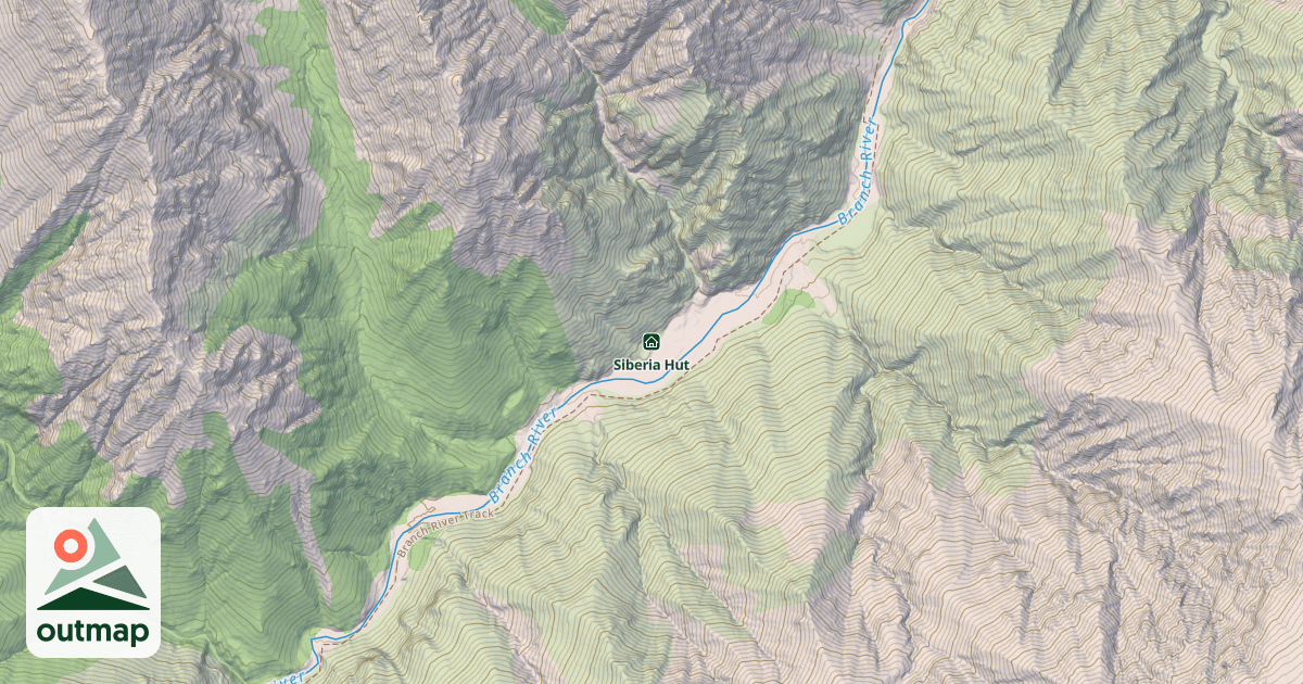 Map of Siberia Hut