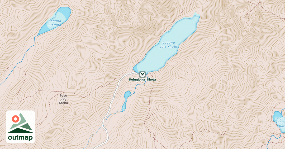 Map of Refugio Juri Khota