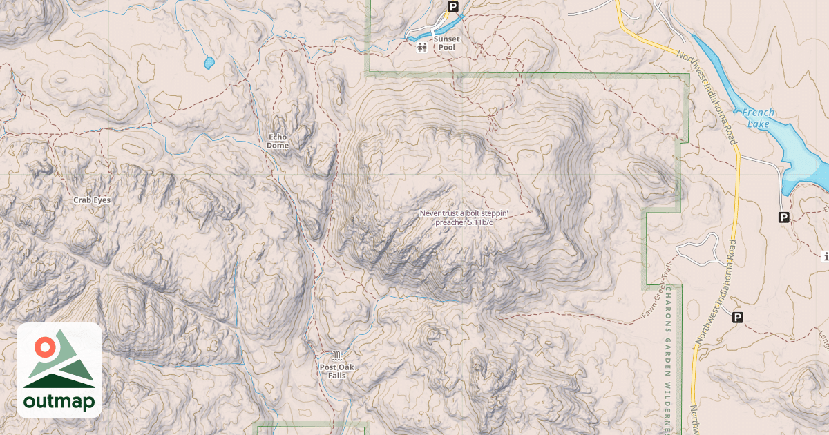 Map of Never trust a bolt steppin' preacher